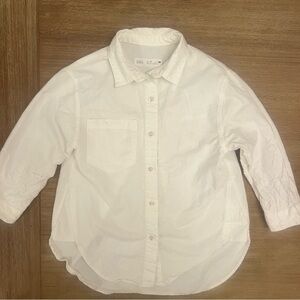 Zara Kids White Button Down Shirt